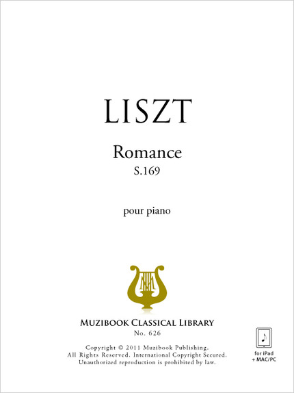Romance - Franz Liszt - Muzibook Publishing