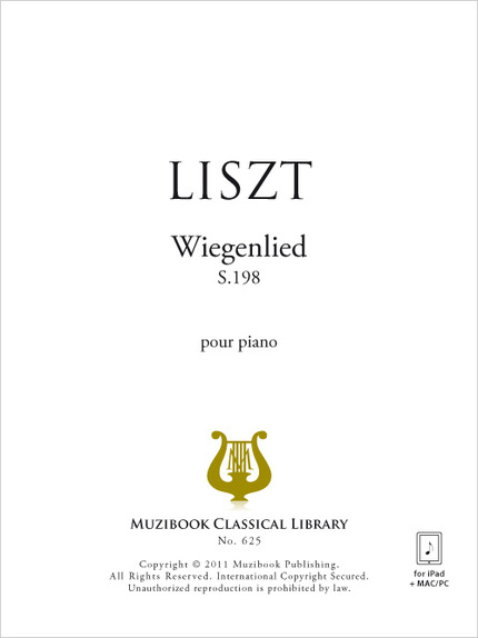 Wiegenlied S.198 - Franz Liszt - Muzibook Publishing