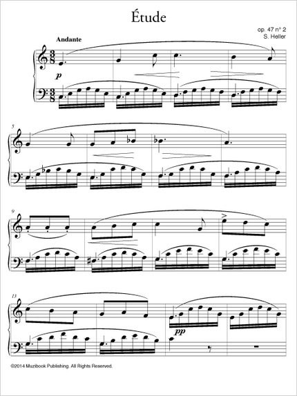 étude Op 47 N 2 Piano Stephen Heller Ean13 3700681108565 étude Op 47 N 2 Piano Stephen Heller Ean13 3700681108565
