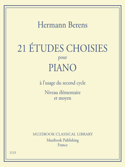 21 Études choisies pour piano - Hermann Berens - Muzibook Publishing