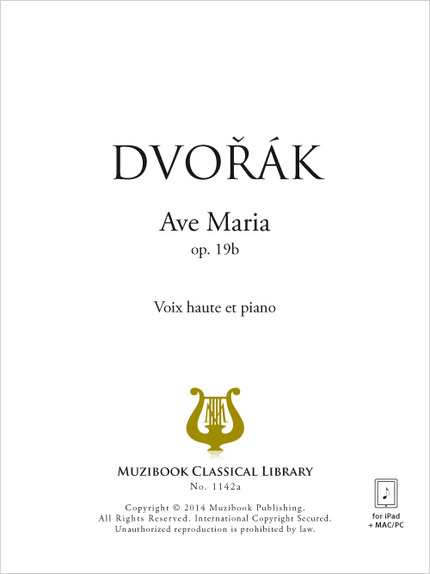Ave Maria op. 19b - Antonín Dvořák - Muzibook Publishing