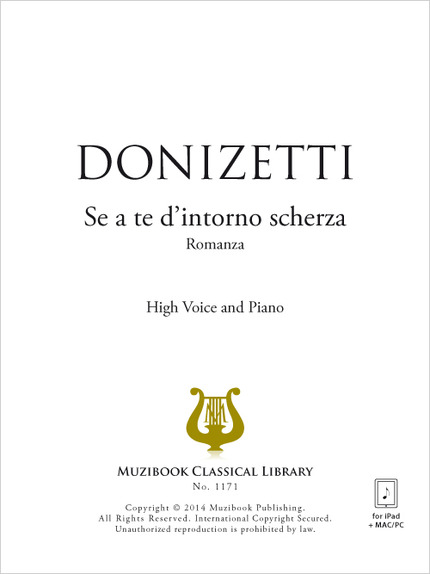 Se a te d'intorno scherza - Gaetano Donizetti - Muzibook Publishing