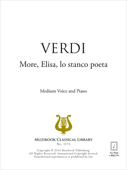 More, Elisa, lo stanco poeta - Giuseppe Verdi - Muzibook Publishing