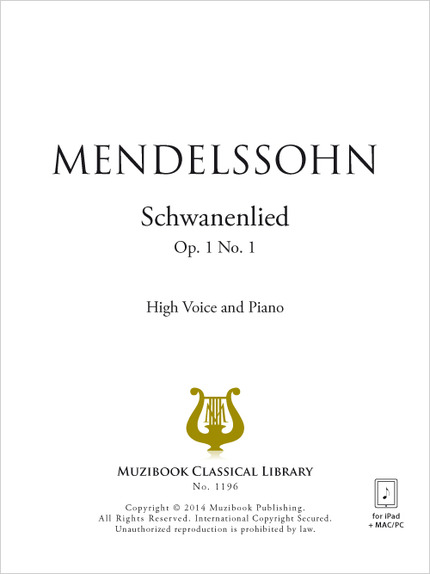Schwanenlied - Fanny Mendelssohn - Muzibook Publishing