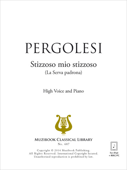 Stizzoso mio stizzoso - Giovanni Battista Pergolesi - Muzibook Publishing