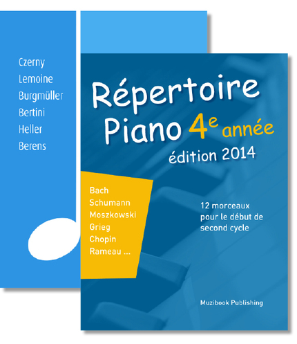 OFFRE SPÉCIALE RENTRÉE N° 2 : 2 recueils pour la 4ème année de piano (pièces d'étude et répertoire) -  - Muzibook Publishing