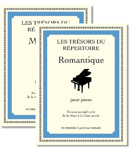 Les Trésors du répertoire romantique et moderne pour piano (2 volumes) -  - Muzibook Publishing