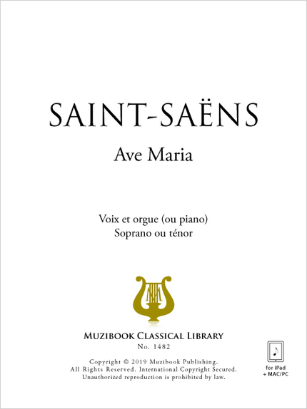Ave Maria - Camille Saint-Saëns - Muzibook Publishing