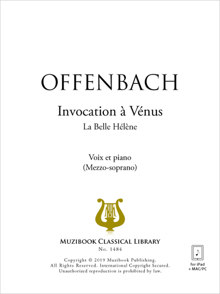 Invocation à Vénus - Jacques Offenbach - Muzibook Publishing