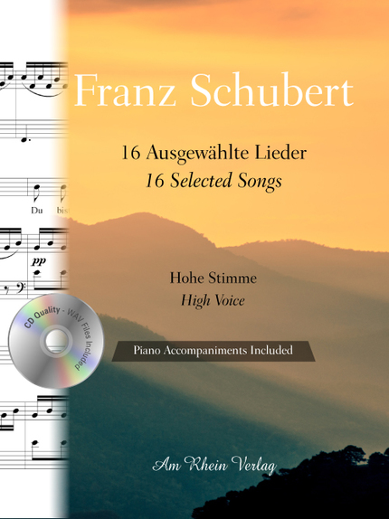 16 lieder choisis (Accompagnements Piano Inclus - Qualité CD) - Franz Schubert - Muzibook Publishing